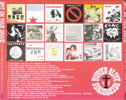 Various - Spit On Your Grave! U.S. Punk, New Wave & Early Hardcore (1977-1983) Volume 1 (CD, Comp, Unofficial)