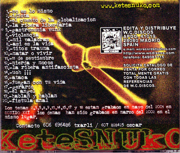 Ketesnuko – Ketesnuko - CD - CD Muy Buen Estado / Portada Como Nueva (VG+/M-)