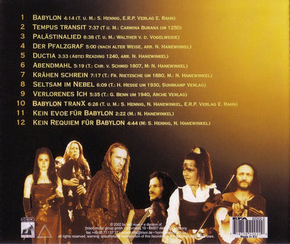 Finisterra – Kein Evoë - Kein Requiem - CD - 2002 - Sad Eyes – TRI 142 CD - Nuevo sin usar pero no precintado / New unplayed but not sealed.