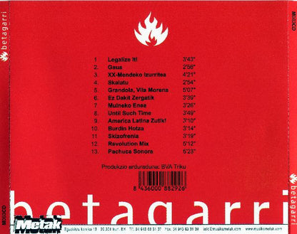 Betagarri – Betagarri - CD - 2008 - Metak – M063CD