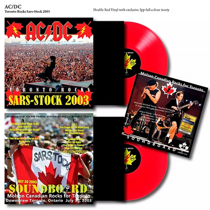 AC/DC 2xLP Toronto Rocks Sars-Stock 2003 (Red Coloured Vinyls)