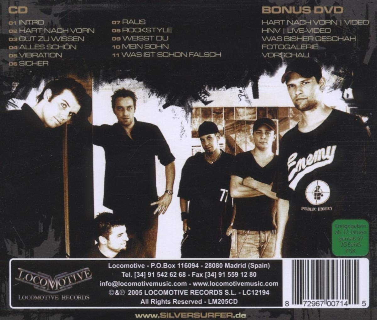 Silversurfer – Hart Nach Vorn - CD + DVD - 2005 - Locomotive Records – LM205