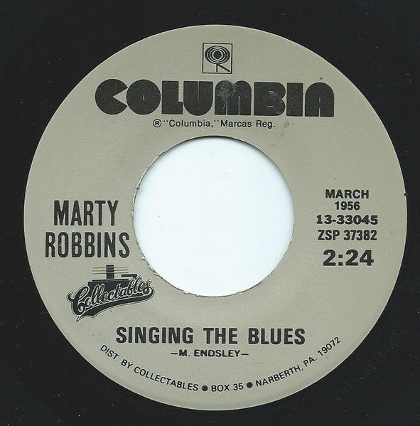 Marty Robbins – Big Iron - 7" - Reissue - Columbia – 13-33045 - Vinilo Como Nuevo / Portada Genérica (M-/Generic)