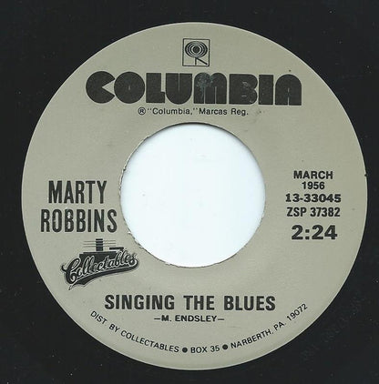 Marty Robbins – Big Iron - 7" - Reissue - Columbia – 13-33045 - Vinilo Como Nuevo / Portada Genérica (M-/Generic)
