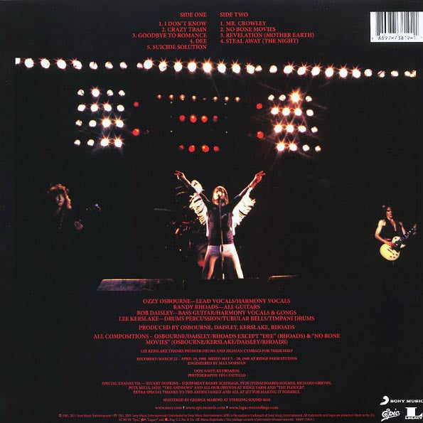 Ozzy Osbourne – Blizzard Of Ozz - LP - 180 gr.