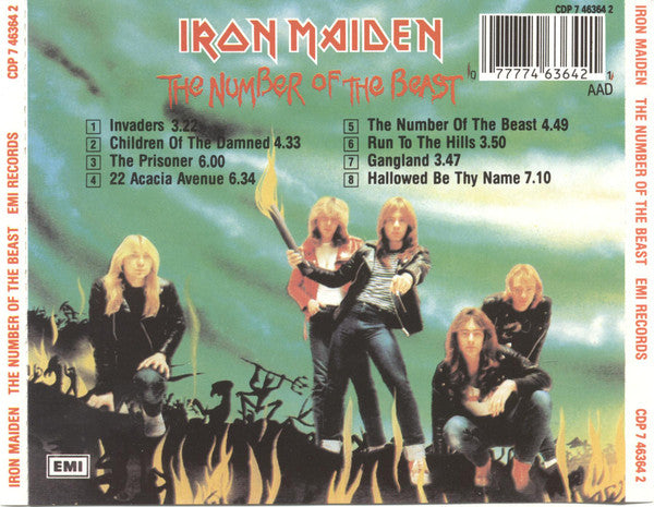 Iron Maiden – The Number Of The Beast - CD - Muy Buen Estado / Very Good Condition (VG+/M-)