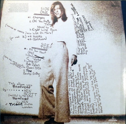 David Bowie – Hunky Dory - LP - 180 gr. - Parlophone – 0825646289448 - NUEVO - PRECINTADO / NEW – SEALED.