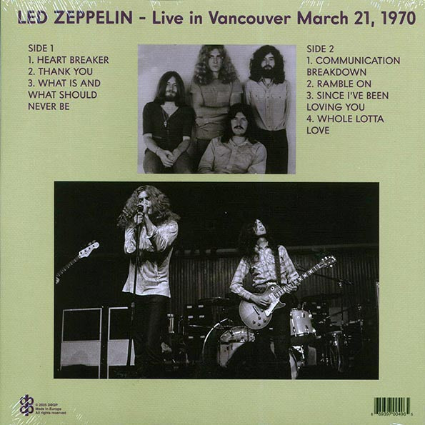 Led Zeppelin - Mudslide: Live In Vancouver March 21, 1970 - LP