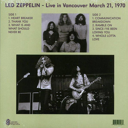 Led Zeppelin - Mudslide: Live In Vancouver March 21, 1970 - LP