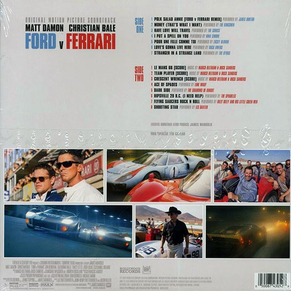 Link Wray, The Byrds, The Sonics, Marco Beltrami, Buck Sanders, Etc. - Ford V Ferrari: Original Motion Picture Soundtrack - LP - Clear