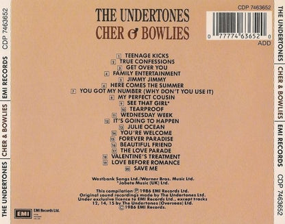 The Undertones – Cher O'Bowlies - The Pick Of The Undertones - CD - Muy Buen Estado / Very Good Condition (VG+ / M-)