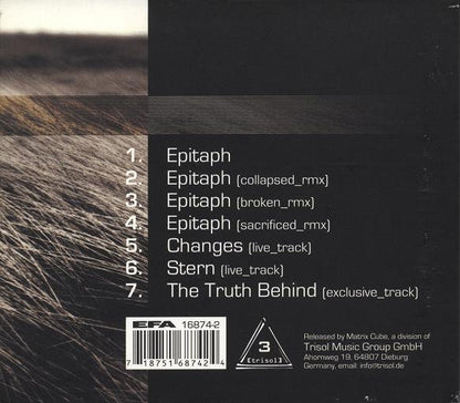 L'Âme Immortelle – Epitaph - CD-Single - Nuevo sin usar pero no precintado / New and unplayed but not sealed.