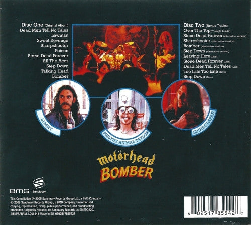 Motörhead – Bomber - 2xCD - Digipak Deluxe Edition - USADO / USED (M / VG++)