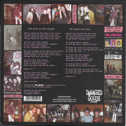 The Lurkers - The Boys In The Corner c/w We Close The Door (7", Single, Ltd, Plateado / Silver)