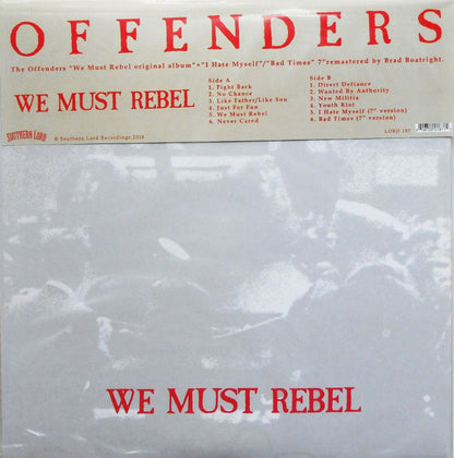 Offenders - Endless Struggle/We Must Rebel/ I Hate Myself (LP, Album, RE, Red + LP, Album, RE, Blue + Comp)