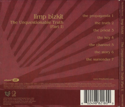 Limp Bizkit – The Unquestionable Truth (Part 1) - CD - Digipak - Como Nuevo / Like New (M- / M-)