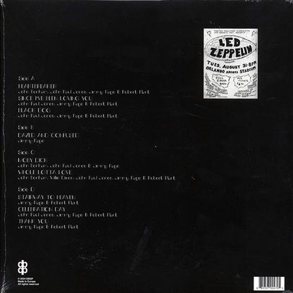 Led Zeppelin – Live At Orlando Stadium, Florida August 31th 1971 - 2xLP
