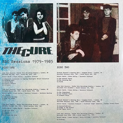 THE CURE 2xLP BBC Sessions 1979 - 1985 (Purple Coloured Vinyls) Gatefold Cover