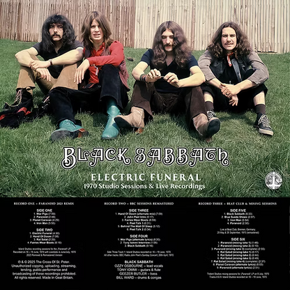 BLACK SABBATH 3xLP BOX SET Electric Funeral 1970 Studio Sessions Live Recordings