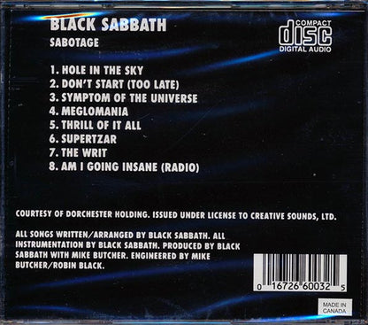 Black Sabbath - Sabotage - CD