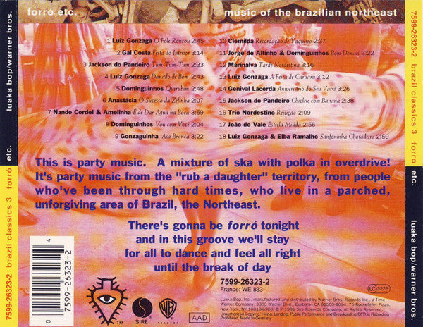 Brazil Classics 3 - Forró Etc. - CD - CD Muy Buen Estado / Portada Como Nueva (VG+/M-)