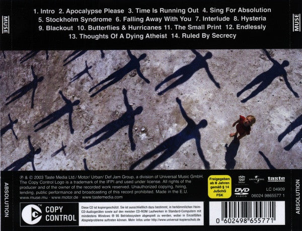 Muse – Absolution - CD+DVD - CD y DVD Como Nuevos / Portada Como Nueva (M-/M-)