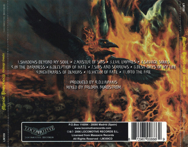 Mystic Prophecy – Savage Souls - CD - 2006 - Locomotive Records – LM359