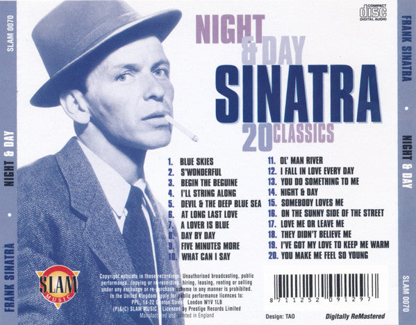 Frank Sinatra – Night & Day - CD - 1996 - Slam Music – SLAM 0070