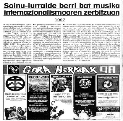 Gora Herriak 95 - 98 - CD - 1998 - Esan Ozenki – EO 129 CD - NUEVO - PRECINTADO / NEW – SEALED.