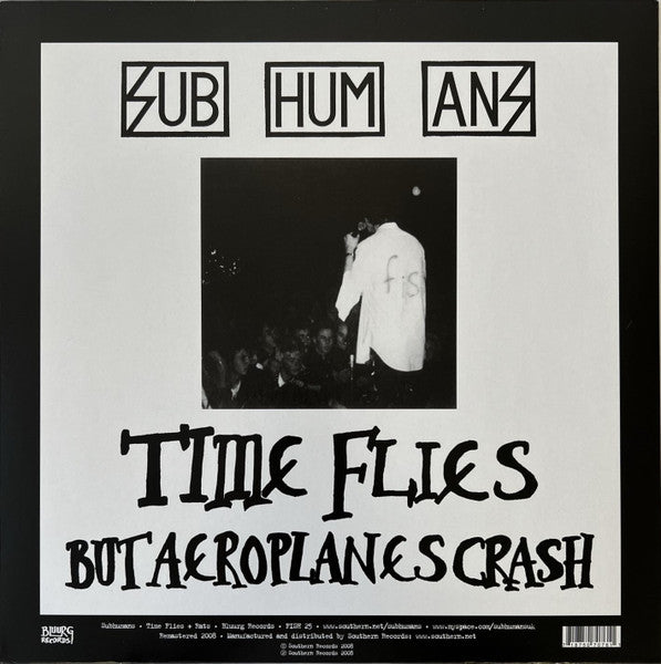Subhumans – Time Flies + Rats - LP - 2008 - NUEVO - PRECINTADO / NEW - SEALED.