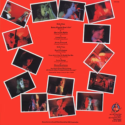 AC/DC LP High Voltage (180 Gram Australian Cover)