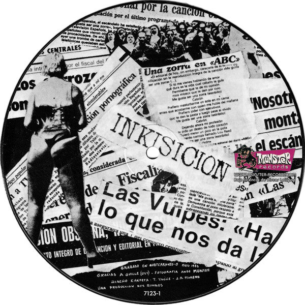 Vulpess – Me Gusta Ser Una Zorra - 7" - Picture Disc - 2007 - Munster Records – 7123-1