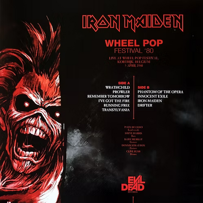 IRON MAIDEN LP Wheel Pop Festival '80 (Black/Red Quadrant Coloured Vinyl)