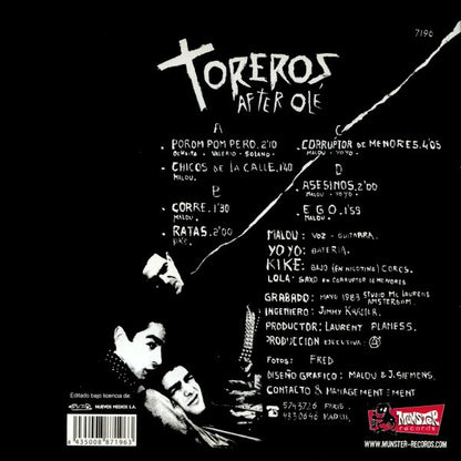 Toreros After Olé – Toreros After Olé - 2x7" - Gatefold Sleeve - 2006 - Munster Records – 7196 - Como Nuevo / Like New (M / M-)