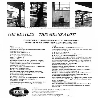 BEATLES LP This Means A Lot! (Unreleased and unissued)