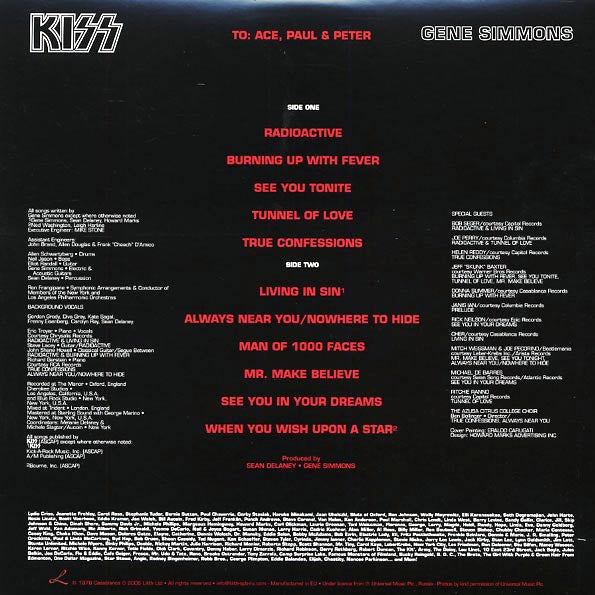 Kiss - Gene Simmons - LP - Picture Disc
