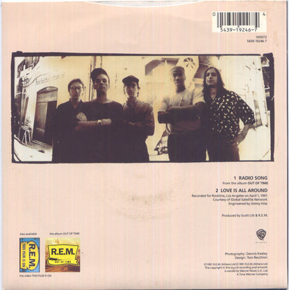 R.E.M. – Radio Song - 7" - 1991 - Warner Bros. Records – W0072 - Muy Buen Estado / Very Good Condition (M- / VG+)