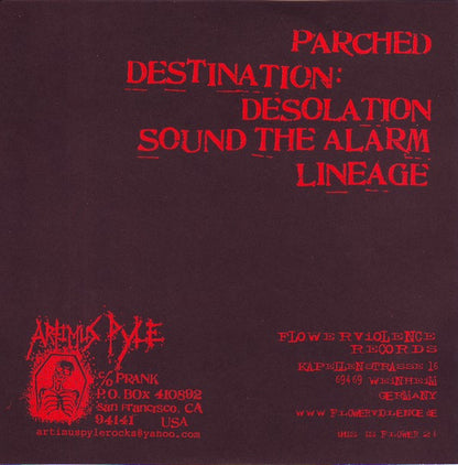 Artimus Pyle – Inheritance - 7" - Rojo/Red - 2003 - Flowerviolence Records – FLOWER 24