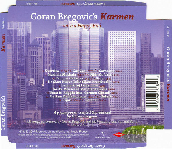 Goran Bregović – Karmen (With A Happy End) - CD - Nuevo sin usar pero no precintado / New and unplayed but not sealed.