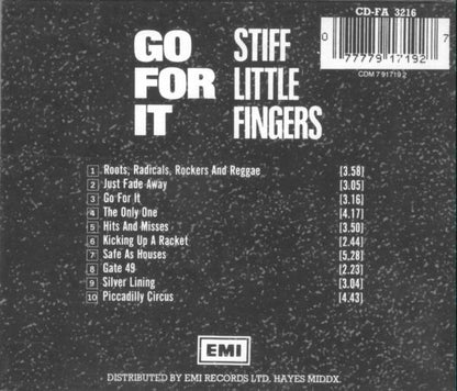 Stiff Little Fingers – Go For It - CD - 1989 - Fame – CD-FA 3216, Fame – CDM 7 91719 2 - CD Como Nuevo (M-) / Portada Nueva (M)