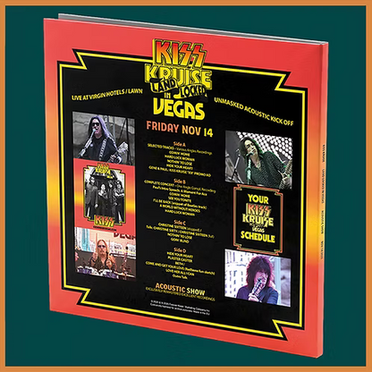 KISS 2xLP Land Locked Vegas - Acoustic Kick Off (300 Numbered Coloured Copies)