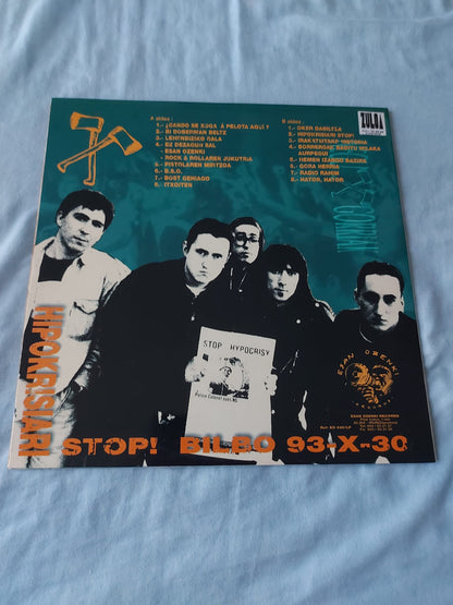 Negu Gorriak – Hipokrisiari Stop! (Bilbo 93-X-30) - LP - Gatefold Sleeve - 1994 - Esan Ozenki – EO-045/LP - Muy Buen Estado / Very Good Condition (VG++ / VG+)