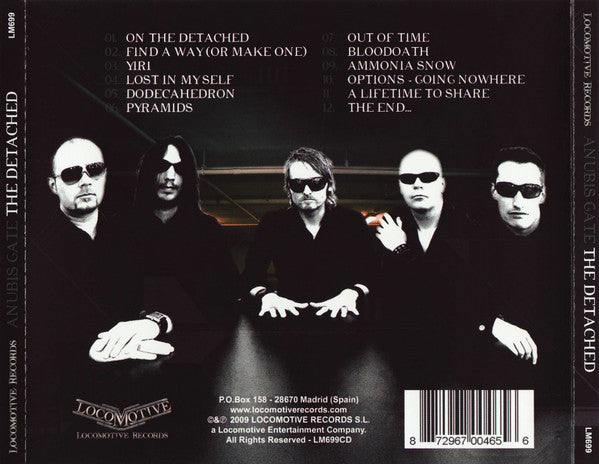 Anubis Gate – The Detached - CD - 2009 - Locomotive Records – LM699