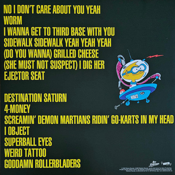 Boris The Sprinkler - Saucer To Saturn (LP, Album, Ltd, RE, Yellow w/Black Splatter)