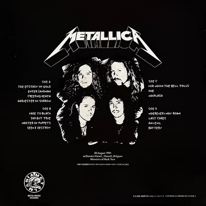 METALLICA 2xLP Monsters Of Rock Belgium 1991 (Gatefold Cover with OBI)