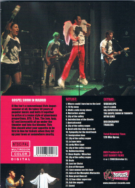 El Vez ‎– Gospel Show In Madrid - DVD - 2008 - Munster Records ‎– MR DVD 007
