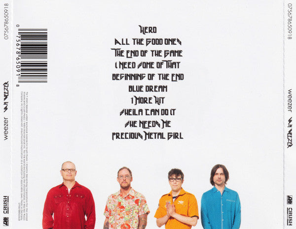 Weezer – Van Weezer - CD - 2021 - Atlantic – 075678650918, Crush Music – 075678650918