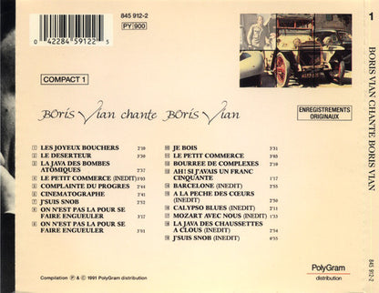Boris Vian – Boris Vian Chante Boris Vian - CD - Nuevo sin usar pero no precintado / New and unplayed but not sealed.