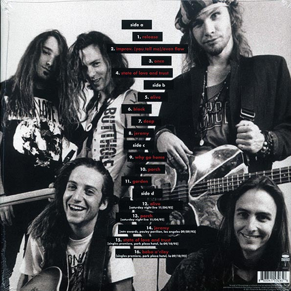 Pearl Jam – The Broadcasts 1992 - 2xLP - Red Splatter - Gatefold Sleeve - Limited edition; 1000 copies made