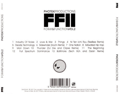 Photek Productions – Form & Function Vol 2 - CD - 2007 - Sanctuary – SANCD433